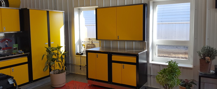 Yellow/Black Iconic Cabinets